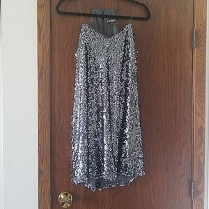 Express sequin dress sz m